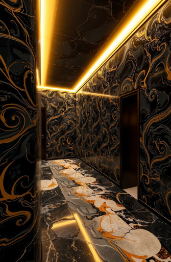 Black And Gold Marble Wallpaper