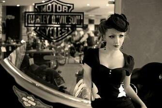 Pin Up Harley Davidson V By Agnes Z Garbledville