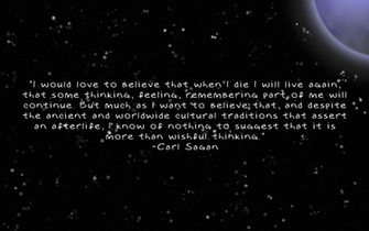 Carl Sagan On The Afterlife By Seachmall