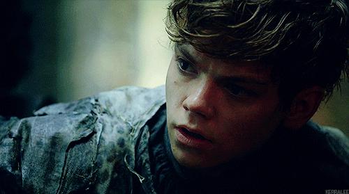 Shirtless Thomas Sangster