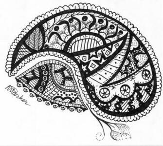 Black And White Paisley Print Wallpaper N By