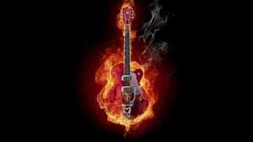 4k Ultra HD Guitar Wallpaper Desktop Background 3d