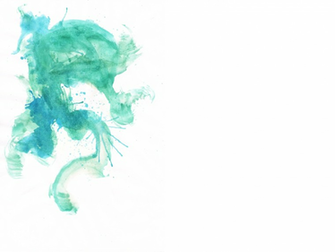 Presentation Teal Watercolor Background Skide By Misspowerpoint