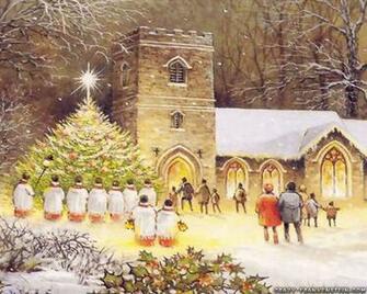 Old Fashioned Christmas Wallpaper