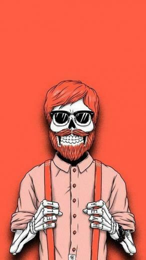 Hipster Skeleton Halloween Best Htc One Wallpaper And Easy To