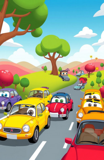 Wallpaper Cars Cartoon