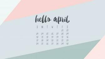April Desktop Calendar Wallpaper Uppercase Designs