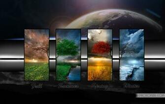 Beautiful Animated Four Seasons Wallpaper