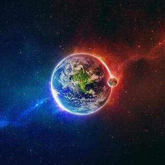 Ios7 Planet Earth Parallax HD iPhone iPad Wallpaper