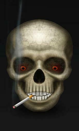 Smoking Skull Live Wallpaper For Android