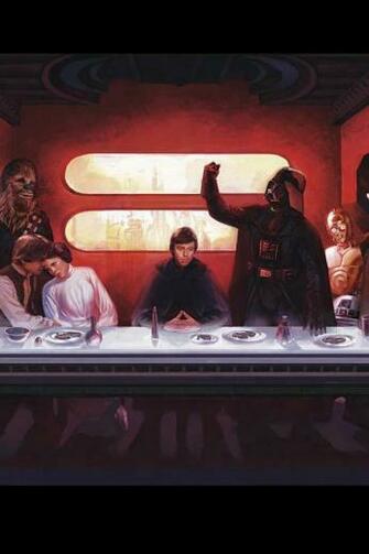 Star Wars Last Supper Funny Humor Jokes Artwork Mobile Resolutions