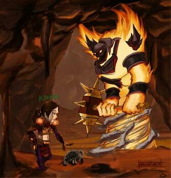 Ragnaros The Firelord Vs Turtl By Aquarake