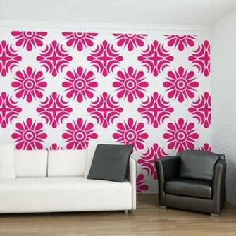 Floral Geometric Wallpaper Pattern Decals For Living Room Dorm Yoga