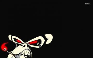 Evil Monkey Wallpaper Vector