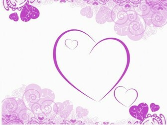 Purple Hearts Wallpaper