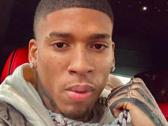 Nle Choppa Performing Live On Stage Wallpaper