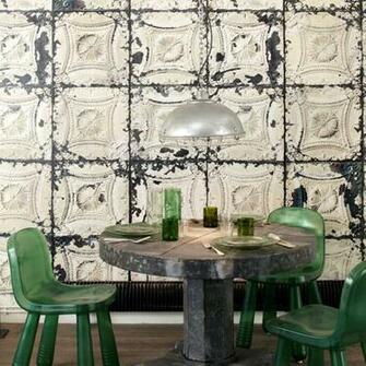 Nlxl Merci Brooklyn Tins Wallpaper Tin Panik Design