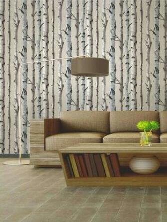 Silver Birch Wallpaper Kitchen