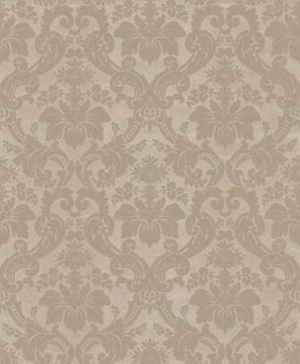 Century Classic Damask Wallpaper Velvety Grey Traditional