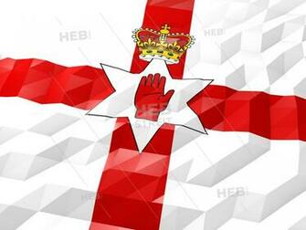 Flag Of Northern Ireland 3d Wallpaper Illustration Hebstreits