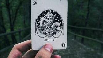 Wallpaper Joker Card Hand HD HDv 720p