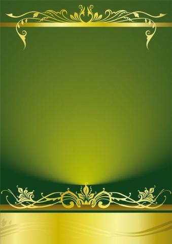 European Gold Pattern Background Material Invitation