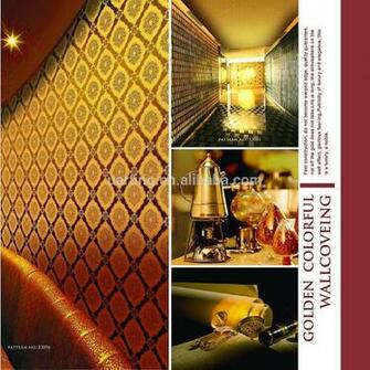 Metallic Wallpaper Gold Foil For Ktv Product