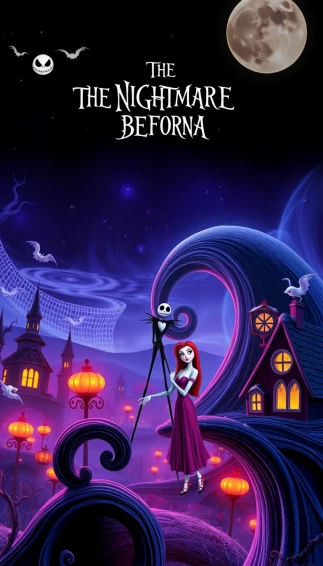 Nightmare Before Christmas Phone Wallpaper