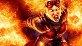 Fire Magic Wallpaper The Gathering Warriors
