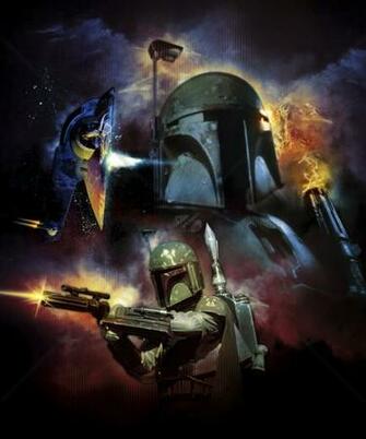 Star Wars Boba Fett Space Wall Mural Photo Wallpaper Photowall