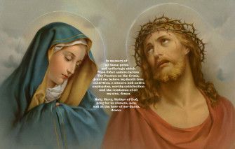 Contrite Jesus And Mary Wallpaper
