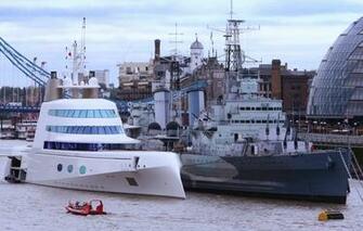 Wallpaper London Thames Mega Yacht A The Cruiser Belfast
