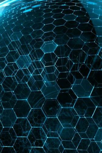 3d World Hexagon Art Blue iPhone Wallpaper iPhone8wallpaper