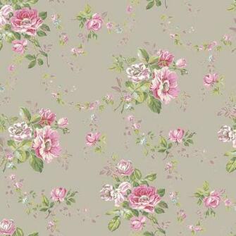 Gray Victorian Garden Wallpaper Wall Sticker Outlet