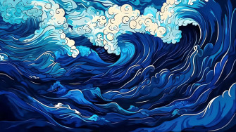 Blue Art Wallpaper