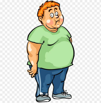 Man Male Fat Cartoon Png Image With Transparent