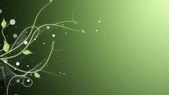 Swirling Green Vines Widescreen Wallpaper