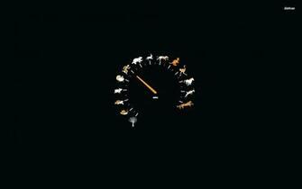 Animal Speedometer Wallpaper Vector
