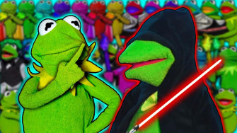Hilarious Kermit The Frog Enjoying A Cup Of Tea