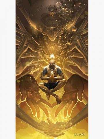 Anime Art Netero Greeting Card By Live