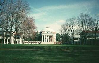 Image Of The Lawn University Virginia By Thomas Jefferson