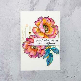 No Line Watercoloring Altenew Wallpaper Art Stamp Set Alex