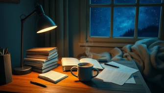 Late Night Study Wallpaper