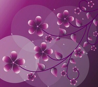 Wallpaper Cute Purple Flowers