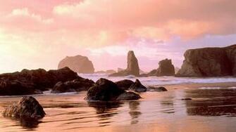 Beautiful Beach In Oregon Wallpaper