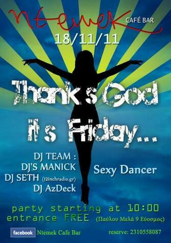 Thanks God Its Friday Party Thessaloniki By Yaroshenko
