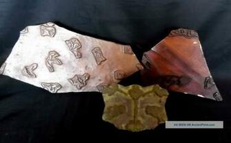 Wood Hand Carved French Wallpaper Textile Blocks Stamps Primitive