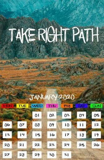 January Calendar iPhone Desktop Mobile Tablet Wallpaper