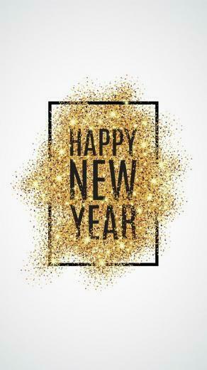 iPhone X Wallpaper Happy New Year 3d