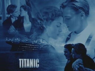 Titanic Wallpaper Monochrome Blue Background